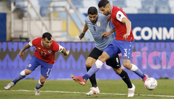 Chile enfrentará a Uruguay por la última fecha de las Eliminatorias Qatar 2022 | Foto: AFP.