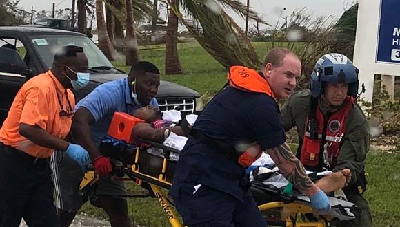 Bahamas inicia labores de rescate tras el paso del huracán Dorian. Foto: AFP