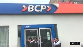 San Juan de Lurigancho: banda asaltó agencia del BCP en Av. Canto Grande