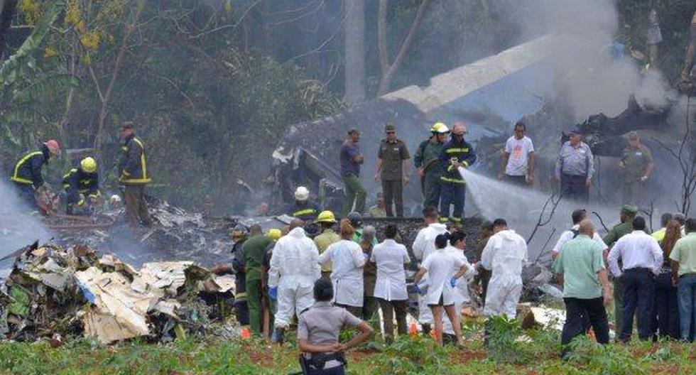 Avión alquilado por Cubana de Aviación con 104 pasajeros a bordo y tripulación extranjera se estrelló en las inmediaciones del aeropuerto de La Habana. (Foto: Twitter)