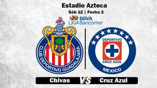 Chivas vs. Cruz Azul EN VIVO | Horario confirmado del partido de la fecha 2 en la Liga MX 2019