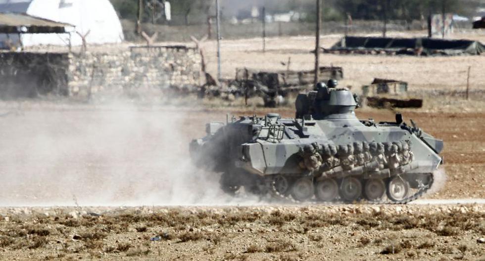 Tanque turco en la frontera con Siria, zona de control de los kurdos. (Foto: Getty Images)