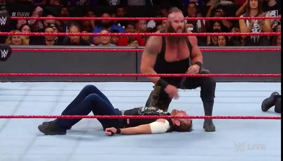 Braun Strowman acabó con Dean Ambrose en WWE Raw. (Foto: Twitter)