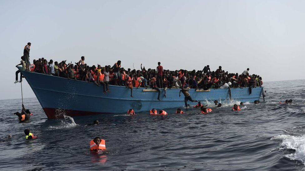 It is estimated that at least 2,000 people have died in the Mediterranean Sea this year trying to reach Europe. 