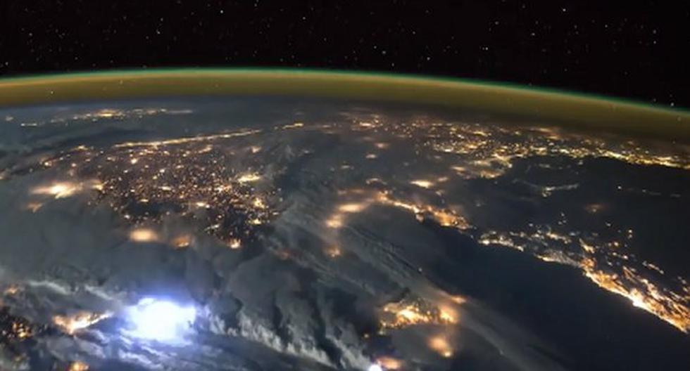 Astronauta Tim Peake graba impresionante tormenta desde el espacio. (Foto: Captura Facebook Tim Peake)