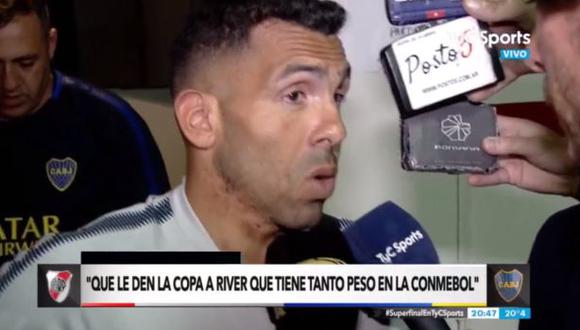 Boca Juniors: Carlos Tevez y los duros calificativos contra la Conmebol y River Plate | VIDEO. (Video: FOX Sports / Foto: Captura TyC Sports)