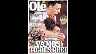 "Vamos Tigres": prensa argentina celebra clasificación de River