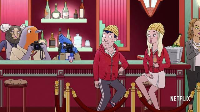 "Bojack Horseman" sigue la historia de un caballo que, en los años 90, fue un popular actor de TV. Ahora vive sumergido en el alcohol y la autocompasión. (Fuente: Netflix)