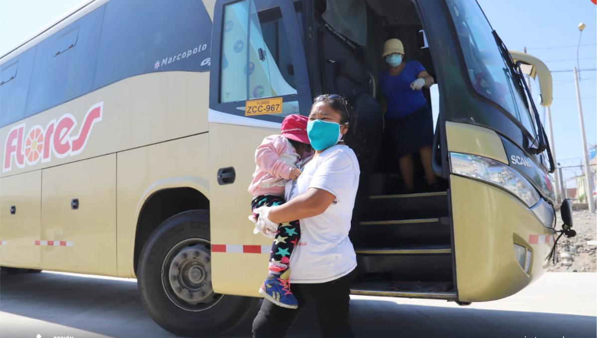 El Gobierno central prioriza el traslado a sus regiones de los adultos mayores y niños.  (Foto: Gobierno Regional de Tacna)