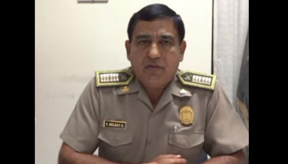 El coronel PNP Fernando Delboy Gonzáles fue investigado por presunto tráfico de gasolina. (Captura: YouTube)
