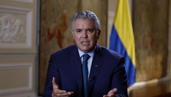 El presidente de Colombia, Iván Duque, pidió este miércoles a los gobiernos de Iberoamérica que actúen para poner fin a la “dictadura” de Nicolás Maduro en Venezuela. (EFE/ Mauricio Dueñas Castañeda).