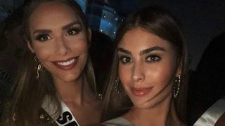 Ángela Ponce y Miss Colombia olvidan sus diferencias en cena del Miss Universo 2018