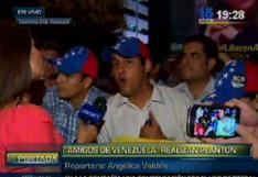 Lima: Protestan en la embajada de Venezuela en apoyo a Ledezma 
