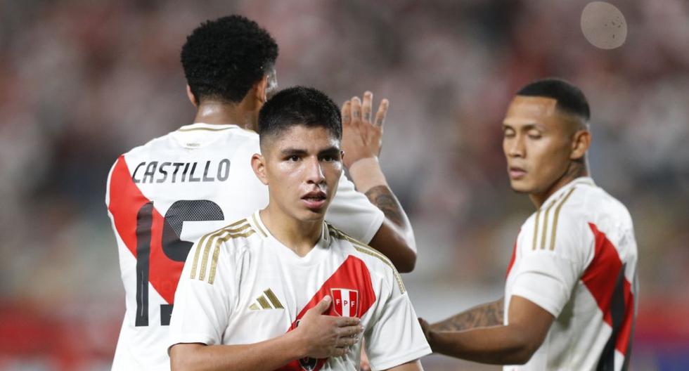 Piero Quispe marcó su primer gol con la selección peruana. (Foto: Violeta Ayasta)