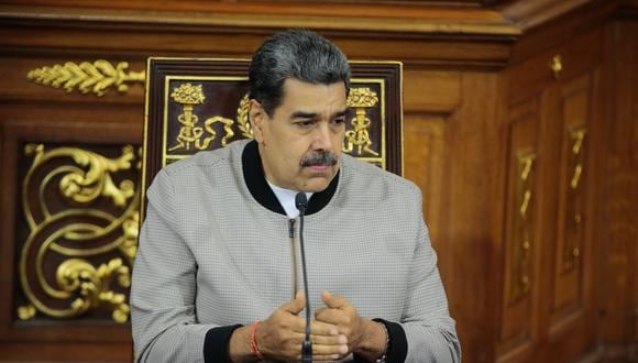 El presidente de Venezuela, Nicolás Maduro, durante un acto con diputados oficialistas en Caracas, Venezuela, el 4 de enero de 2024. (Foto de Prensa de Miraflores / EFE)