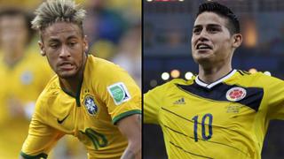 Neymar vs. James: el duelo de los aspirantes al Balón de Oro