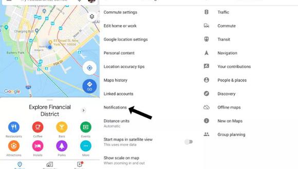 Hay una manera rápida y fácil de filtrar todas las notificaciones si se usa un teléfono que funciona con el software Android 9 Pie. (Foto: Google Maps)