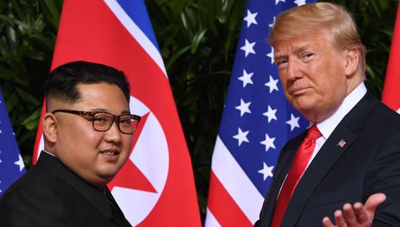 Donald Trump asegura que se está "negociando" dónde será su próxima cumbre con Kim Jong-un. (AFP)