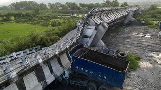 Las impactantes imágenes del terremoto de 6,9 que sacudió Taiwán y destruyó carreteras y edificios