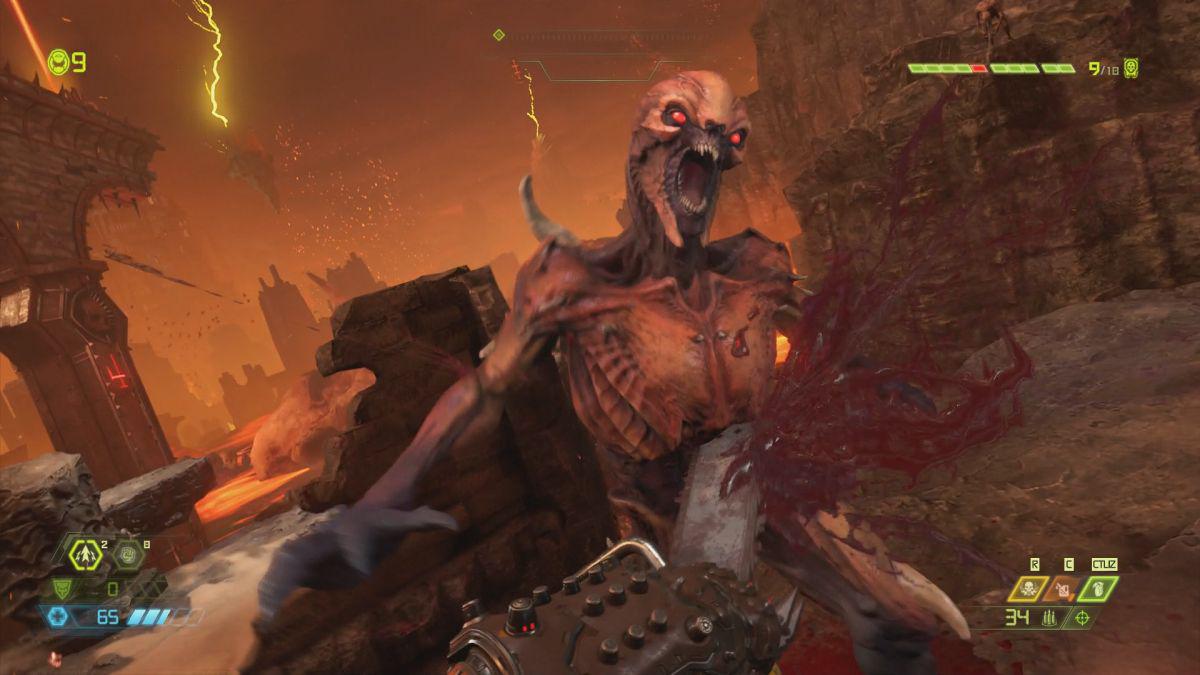 Doom Eternal tiene como principal lenguaje la violencia y no escatima en ejecuciones bombásticas y sangrientas. (Foto: id Software/Bethesda)