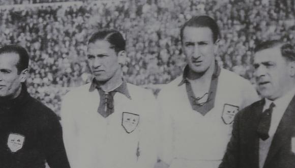 Francisco 'Paco' Bru (último de izquierda hacia la derecha) dirigió a la selección peruana en su primera participación en una Copa del Mundo. (Foto: FPF)