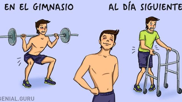 Tu primer día en el gimnasio retratado en divertidos dibujos - 4