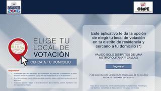 Elecciones 2016: hoy vence plazo para cambiar local de votación