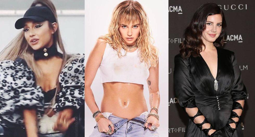 Ariana Grande, Miley Cyrus y Lana del Rey sorprenden como 'ángeles' en adelanto de "Don't Call Me Angel". (Foto: Instagram/AFP)