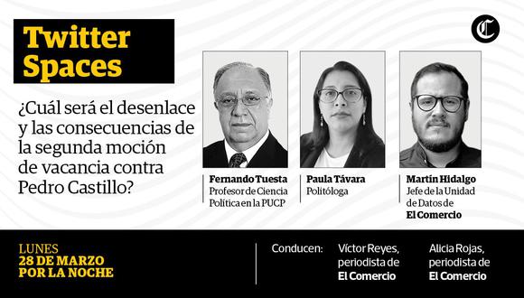 Por la noche, los politólogos Paula Távara y Fernando Tuesta, además del periodista Martín Hidalgo, comentarán el debate parlamentario y defensa del presidente frente a la moción de vacancia presidencial.