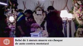 Chorrillos: bebé que iba en mototaxi falleció tras choque