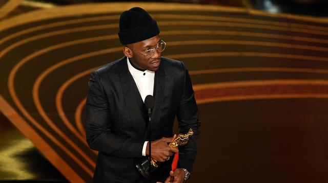 Oscar 2019. Mahershala Ali, ganador del premio a Mejor actor de reparto por "Green Book". Foto: AFP.