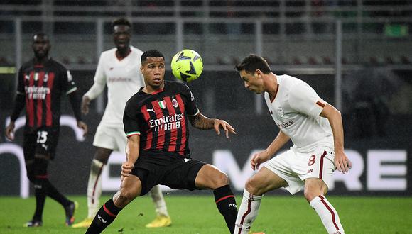 Con gol al último minuto: Roma empata con Milan por la Serie A. Foto: AFP