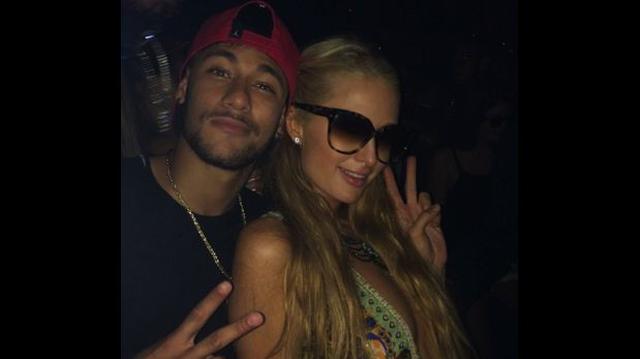 Neymar se encontró con Paris Hilton en una discoteca de Ibiza - 1