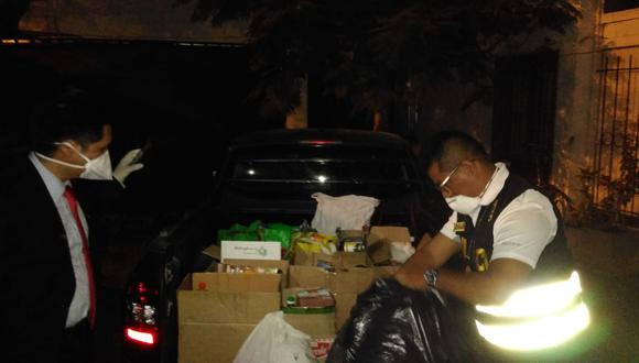 El Comercio publicara una serie de fotografías donde se ve al alcalde Rodríguez usando el vehículo del serenazgo e ingresando a su casa con paquetes.