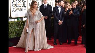 Jennifer Lopez y su osado vestido en los Globos de Oro