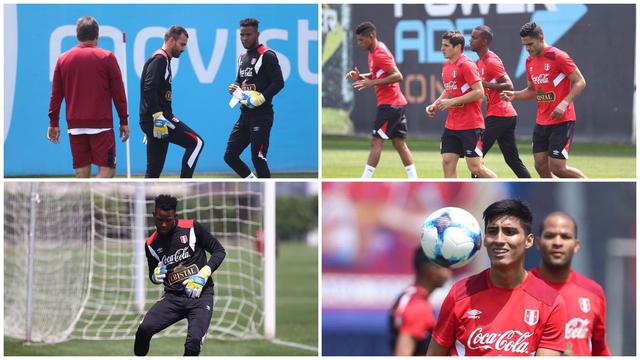 La selección peruana entrenó este lunes de cara a los duelos de Eliminatoria Rusia 2018 ante Argentina y Colombia. (Foto: FPF)