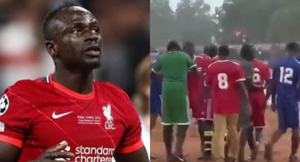 Sadio Mané returned to Senegal and played a match with his friends