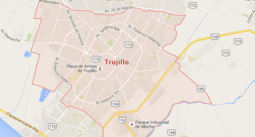 Balacera en Trujillo por ajuste de cuentas dejó un muerto y tres heridos. (Foto: Google Maps)
