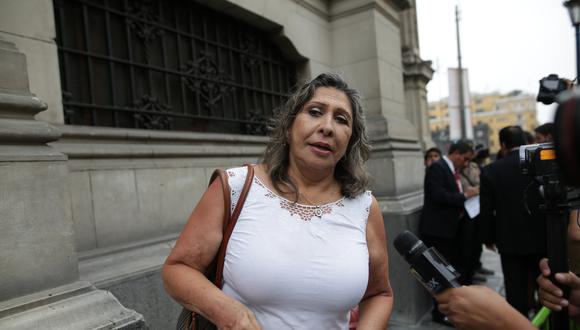 Zenaida Solís, vocera alterna del Partido Morado, cuestionó argumentos de Daniel Urresti sobre votación en el pleno. (Foto: GEC)