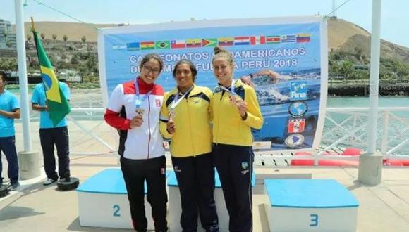 Nadadora nacional María Alejandra Bramont quedó en segundo lugar en el Sudamericano de Primera Fuerza.