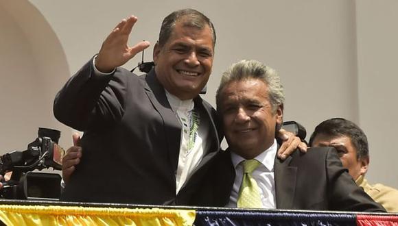 De amigos y aliados a acérrimos rivales. Rafael Correa y Lenín Moreno en épocas más felices. (Foto: Getty)