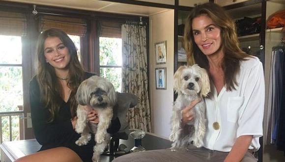 Cindy Crawford envió un curioso mensaje a su joven hija modelo