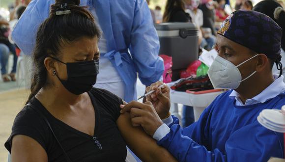 Evento de vacunación a migrantes venezolanos en Cucuta, Colombia. (Foto: Bloomberg)