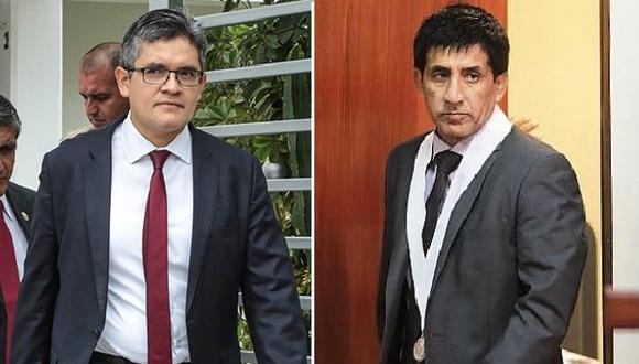José Domingo Pérez, integrante del equipo especial Lava Jato, y el juez Richard Concepción Carhuancho han sido denunciados por dos allanamientos. (Composición: El Comercio)
