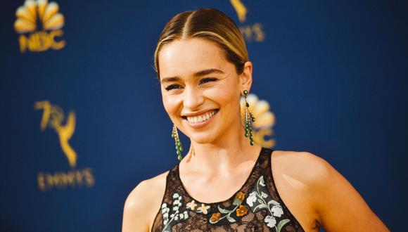 Emilia Clarke, intérprete de Daenerys Targaryen en "Game of Thrones", asistió a la gala del Emmy 2018. (Foto: Agencias)