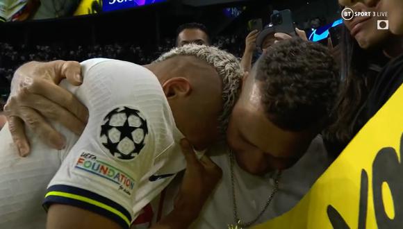 Richarlison anotó dos goles en su debut en la Champions League. (Foto: Captura BT Sport)