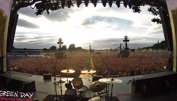 Los 65 mil asistentes al show de Green Day en Londres corearon "Bohemiam Rhapsody" de Queen. (Foto: YouTube)