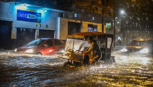 El último fin de semana se registraron intensas lluvias en Iquitos, capital de Loreto. (Foto: Andina)