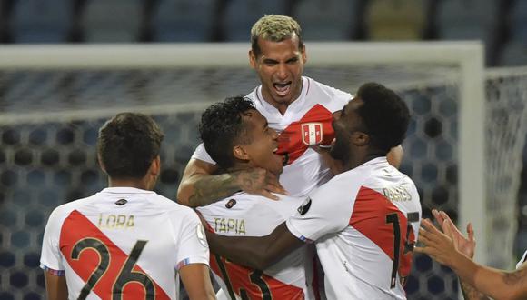 Perú avanzó a semifinales de la Copa América 2021 tras derrotar a Paraguay. (Foto: AFP)