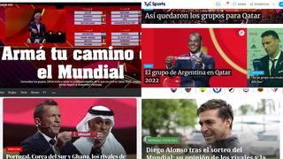 Las reacciones de la prensa sudamericana tras el Sorteo del Mundial de Qatar 2022 | FOTOS